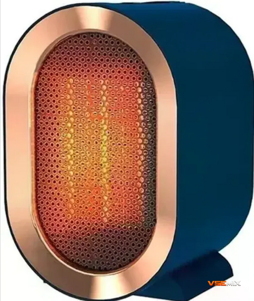 Керамічний обігрівач AIR HEATER 1200W &bull; Настільний тепловентилятор 800/1200 Вт з PTC-нагрівачем і захистом від перегріву 58759 фото