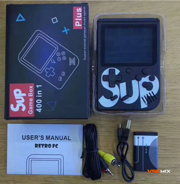 Ігрова приставка Game Box sup 400 в 1 ∙ Портативна приставка консоль із вбудованими ретро-іграми 13718 фото