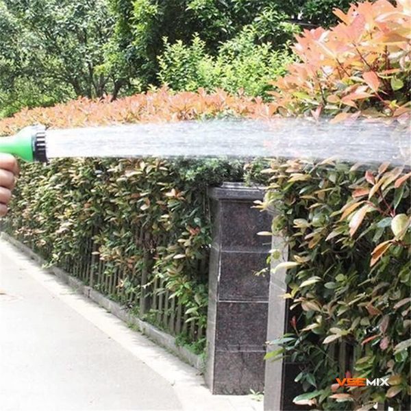 Гнучкий поливальний шланг Garden Hose 10 м &bull; Плоский садовий шланг у котушці з розпилювачем 7 режимів 55498 фото