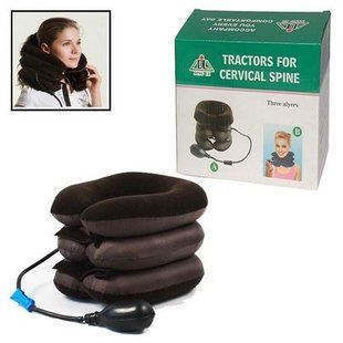 Масажер - комір для шиї Tractors for cervical spine ∙ Лікувальний надувний комір для розвантаження та масажу шиї 45037 фото