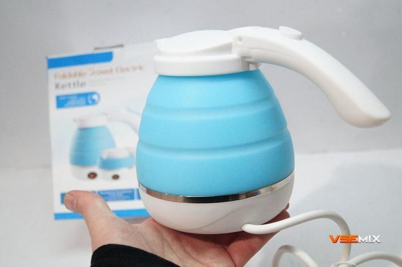 Портативный складной силиконовый чайник Foldable Kettle электрический чайник электрочайник 45288 фото
