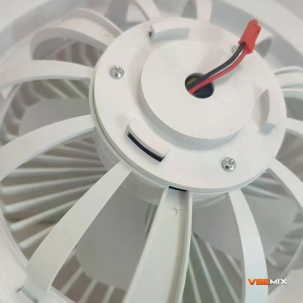 Світлодіодна лампа з вентилятором AY1036 E27 &bull; Стельова LED лампа-вентилятор 2 в 1 для дому, кухні та дачі 57787 фото
