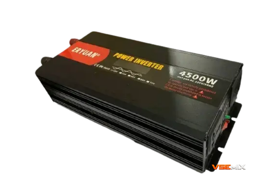 Преобразователь напряжения AGM 12V &rarr; 220V 4500W чистая синусоида с LCD-дисплеем &bull; Инвертор AGM для аккумулятора и солнечных систем 57271 фото