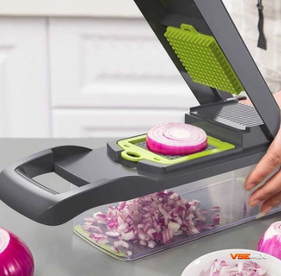 Ручна овочерізка &ndash; мультислайсер VEGGIE SLICER для подрібнення овочів та фруктів 52798 фото