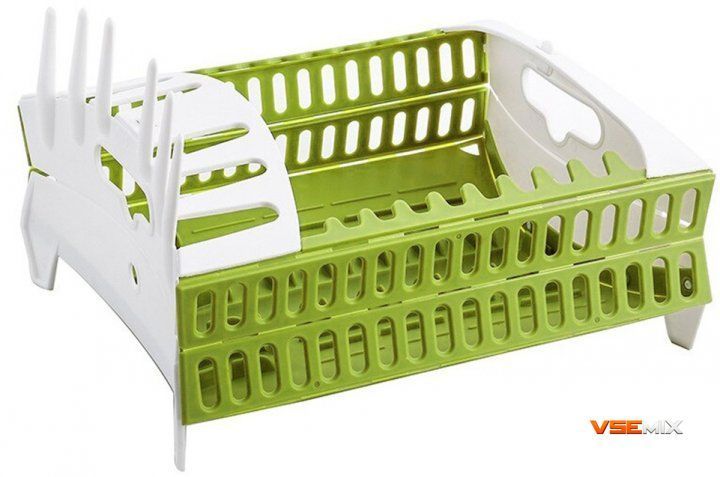 Органайзер &ndash; сушилка Collapsible Dish Rack ∙ Складная кухонная подставка для сушки посуды 51616 фото