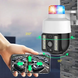 Wi-Fi Камера видеонаблюдения PTZ A15 с фонарем-мигалкой 4G WiFi Уличная видеокамера с управлением от телефона, ночным видением и датчиком движения 55215 фото 3