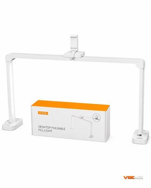 Профессиональная настольная LED-лампа F-800E 40W белая &bull; Прямоугольная лампа для маникюра, рабочего стола, салона красоты и косметолога 3500Lm 58039 фото