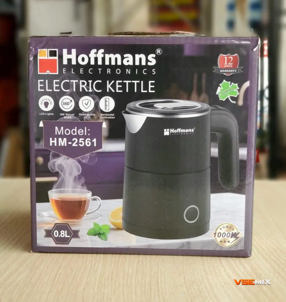 Электрический чайник Hoffmans 0,8L 1000W HM-2561 ∙ Компактный электрочайник Hoffmans HM-2561 для дома 56776 фото