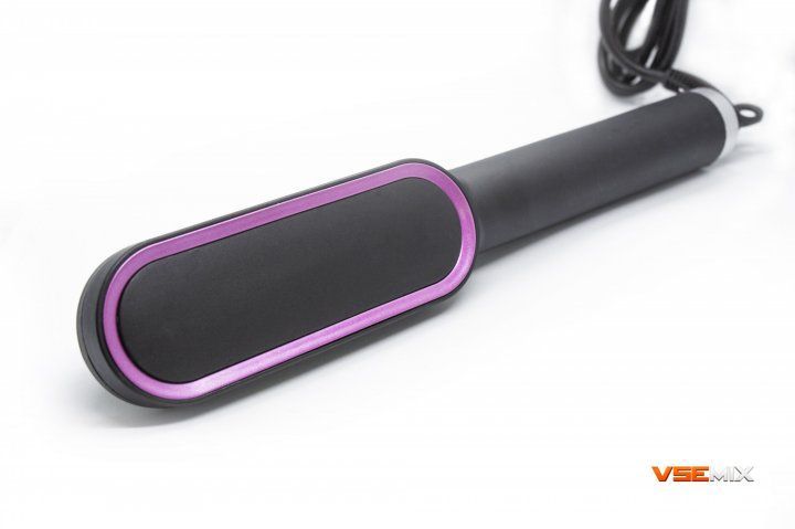 Расческа &ndash; выпрямитель Hair Straightener 909B для выпрямления волос ∙ Утюжок щетка с турмалиновым покрытием ∙ 6 температурных режимов 51605 фото