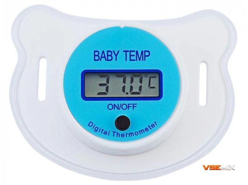 Дитяча соска-термометр BABY TEMP &bull; Пустушка для вимірювання температури немовляти з дисплеєм 52090 фото