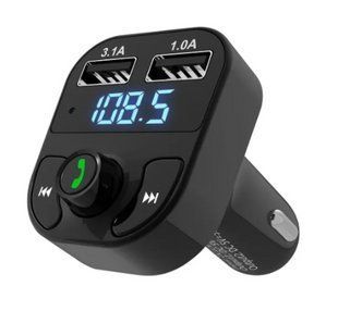 FM трансмітер Car X8 Bluetooth автомобільний модулятор з 2 USB та microSD 51606 фото