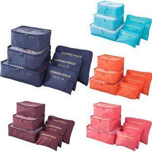 Набір органайзерів для речей Laundry Pouch, 6 сумочок на застібках 35098 фото