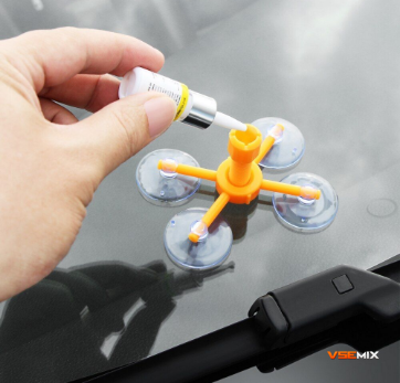 Комплект для ремонта лобового стекла Windshield &bull; Ремкомплект для удаления сколов, трещин и повреждений автомобильного стекла 52228 фото