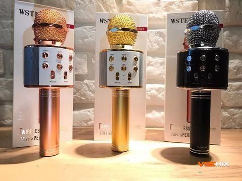 Бездротовий караоке мікрофон Bluetooth WS858-1 з колонкою 2 в 1 61038 фото