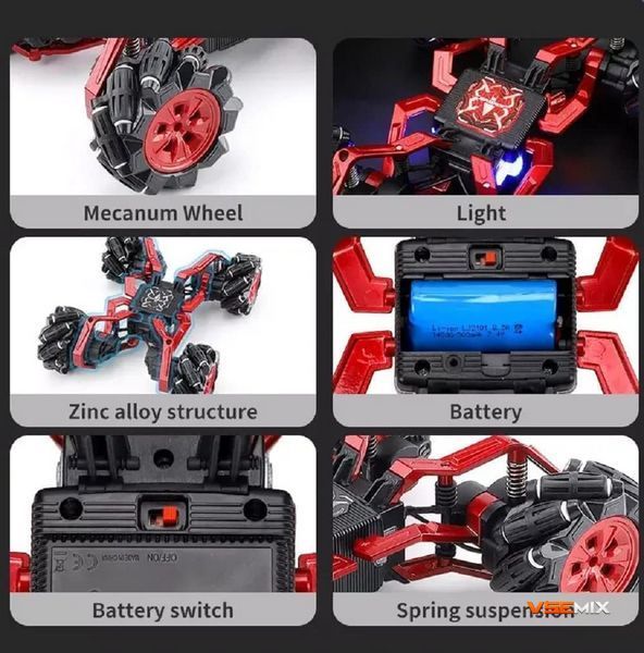 Радіокерований Stunt Motion Metal MZP трюковий всюдихід ∙ Машинка-перевертиш Stunt Motion Metal MZP 56798 фото