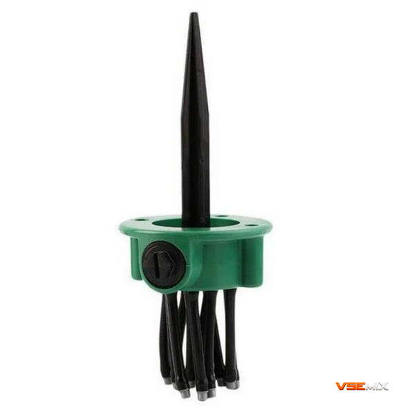 Розумна система поливу 12 в 1 Multifunctional Water Sprinklers &bull; Спринклерний зрошувач 360&deg; для газону, саду та городу 62101 фото