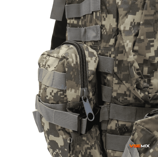 Многофункциональный армейский рюкзак B08 Pixel 55L с системой MOLLE ∙ Тактический рюкзак с подсумками B08 Pixel 55L 56708 фото