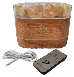 Зволожувач повітря з камінням Aroma Diffuser UV-1/FT-1928 з функцією зволоження ∙ Настільна соляна лампа Aroma Diffuser UV-1/FT-1928 57064 фото