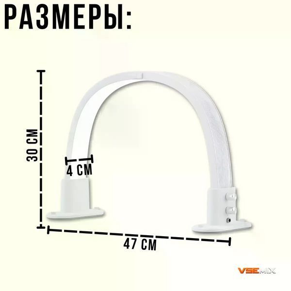 Настольная LED лампа F-686 белая для салона красоты &bull; Светодиодная лампа для маникюра, косметолога, бровиста и комфортной работы мастера 57708 фото