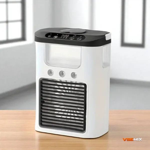 Портативный мини кондиционер Ice Cooler XL-1346 с USB &bull; Настольный вентилятор-увлажнитель 3 в 1 с резервуаром 560 мл и LED-подсветкой 55546 фото