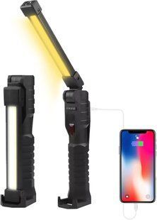 Ліхтар LIGHT L08-1 з магнітним підставою та підвісним гачком для кемпінгу ∙ Акумуляторний поворотний ліхтар LIGHT L08-1 56996 фото