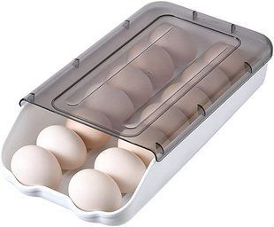 Контейнер - лоток для зберігання яєць EGG TRAY Органайзер для холодильника на 14 яєць 52136 фото