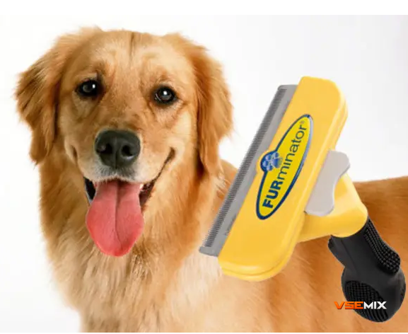 Фурмінатор FURminator L для вичісування шерсті та підшерстя тварин для котів та собак, 10 см 52705 фото