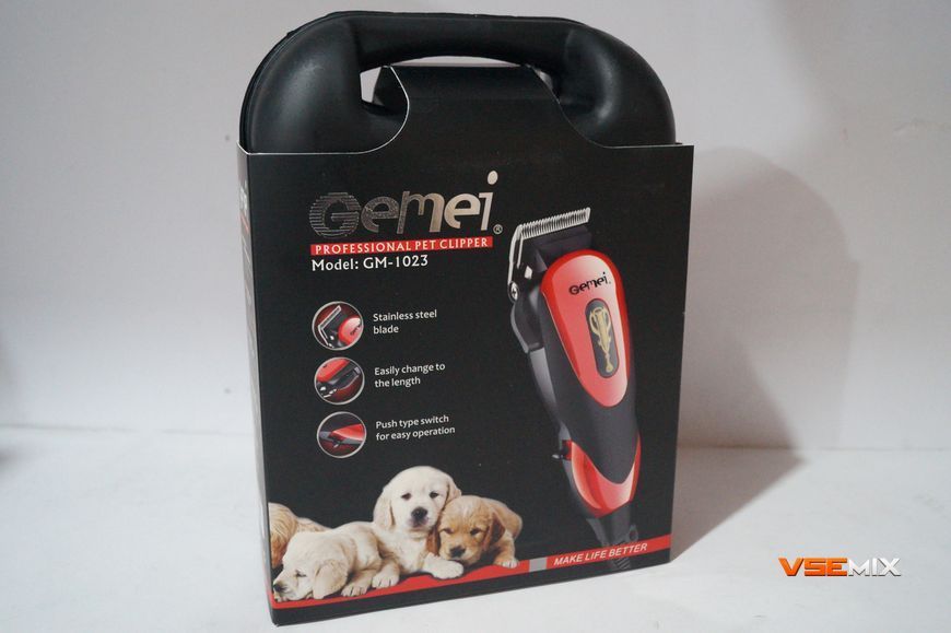 Профессиональная машинка для стрижки животных Gemei GM-1023 43001 фото