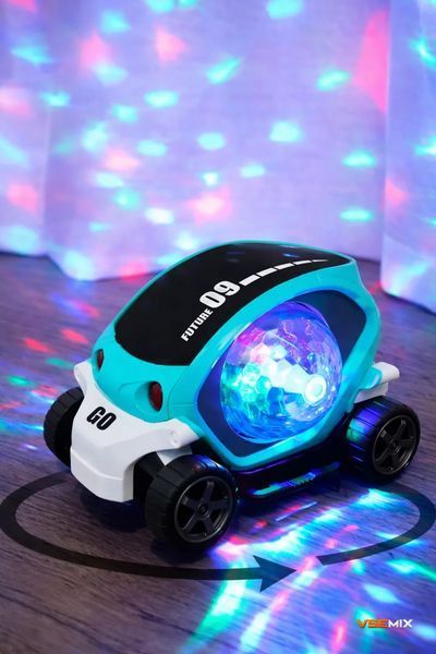 Машинка дитяча з LED підсвіткою та обертанням Toy AND CX-865 інтерактивна світна іграшкова машинка для дітей з прозорим корпусом та ефектом руху &bull; Світна машинка Toy AND CX-865 57484 фото