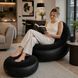 Надувной диван AIR SOFA с насосом чёрный &bull; Велюровое надувное кресло-диван для дома, дачи, пляжа и кемпинга 58202 фото 7