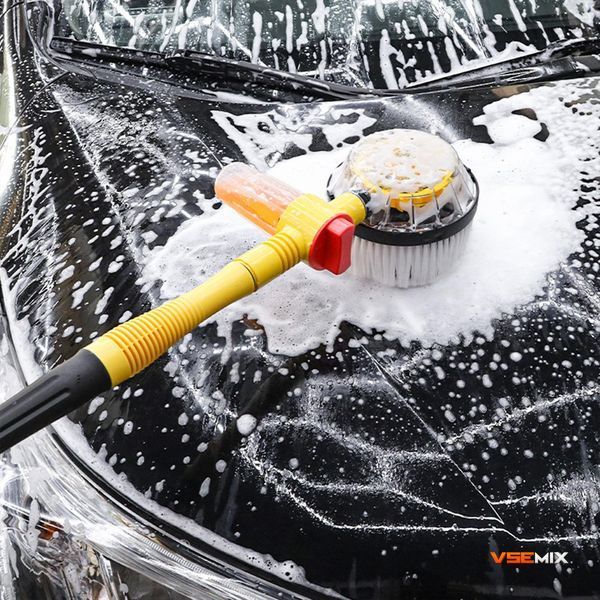 Насадка-щітка для шлангу Water Blast Cleaner Roto Brush &bull; Обертова щітка високого тиску з резервуаром для миючого засобу 52701 фото