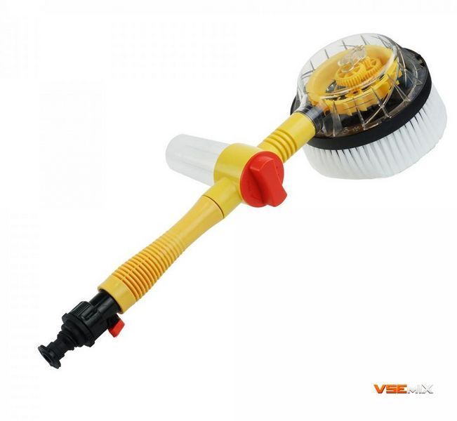 Насадка-щітка для шлангу Water Blast Cleaner Roto Brush &bull; Обертова щітка високого тиску з резервуаром для миючого засобу 52701 фото