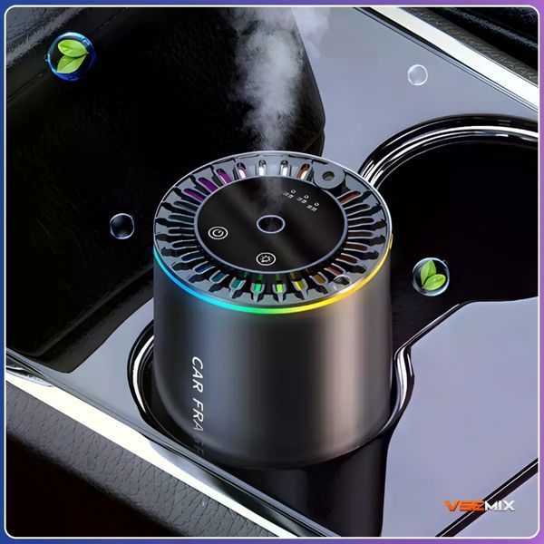Автомобільний ароматизатор XT015 чорний з RGB-підсвіткою &bull; Аромадифузор &laquo;Зоряне небо&raquo; для авто, дому та офісу 58147 фото