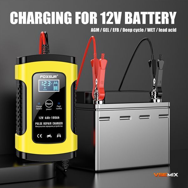 Зарядний пристрій для автомобільного акумулятора Smart Charger 12V 6A &bull; Повністю автоматичний зарядний пристрій з 3 етапами зарядки 55900 фото