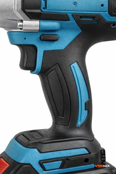 Акумуляторний гайковерт DOMOTEC 96V з 25 насадками &bull; Ударний гайковерт у кейсі з 2 акумуляторами, зарядним пристроєм і набором головок 57499 фото