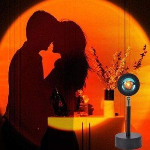 Лампа з проекцією червоного заходу RED SUNSET LAMP&nbsp;Проекційний світильник USB з ефектом заходу сонця 51400 фото